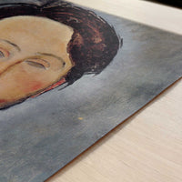 Leopold Zborovski (1918) by Amedeo Modigliani – Art Print - Close-up detail of the art print