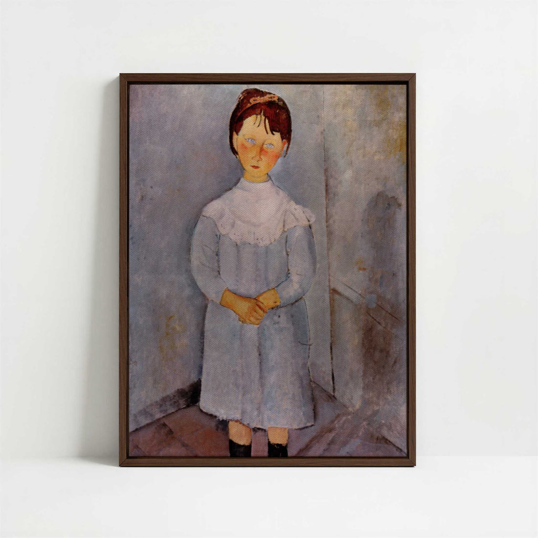 Framed Canvas - Framed canvas in dark wood color frame