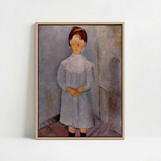 Framed Canvas - Framed canvas in oak color frame