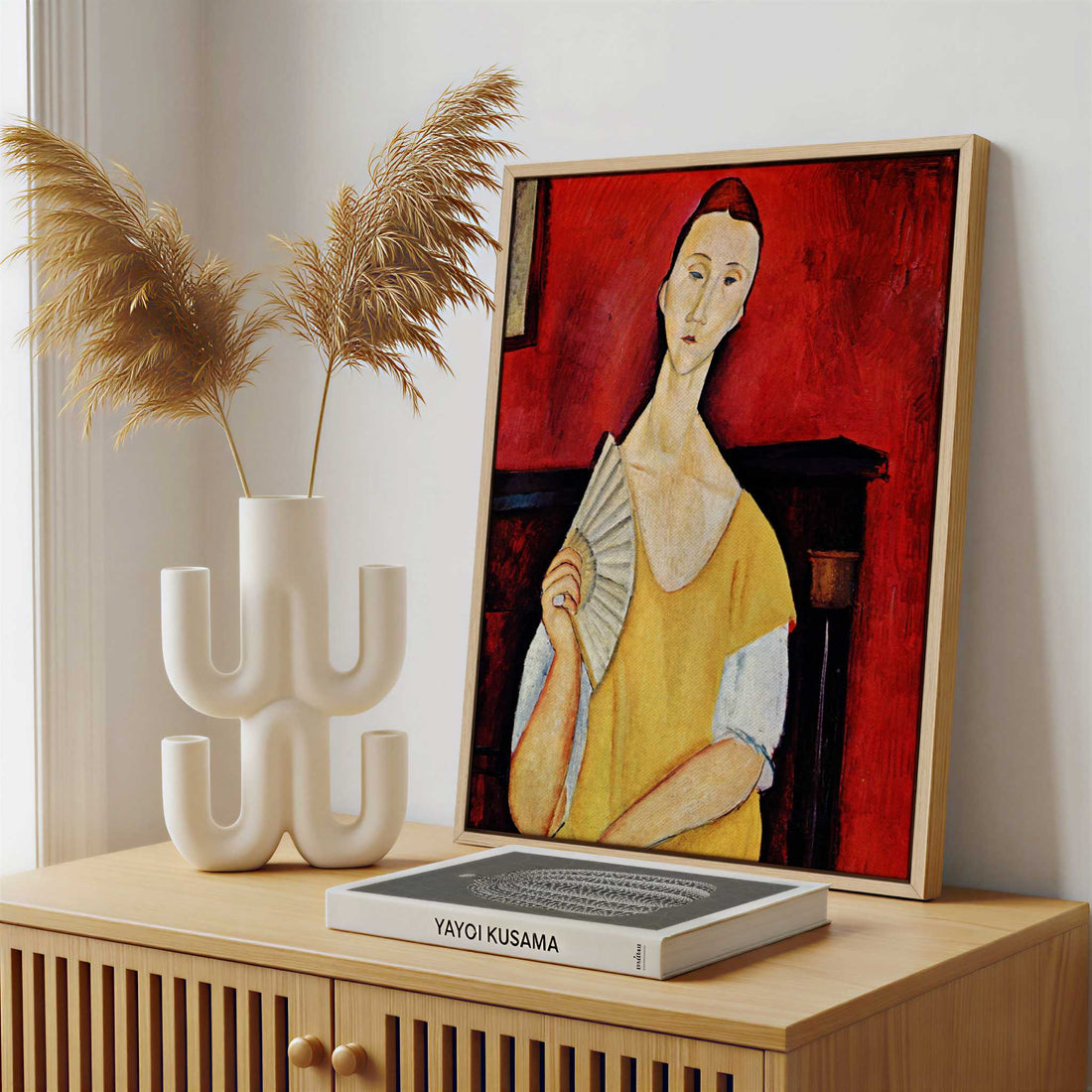 Framed Canvas - Framed canvas in a stylish interior setting
