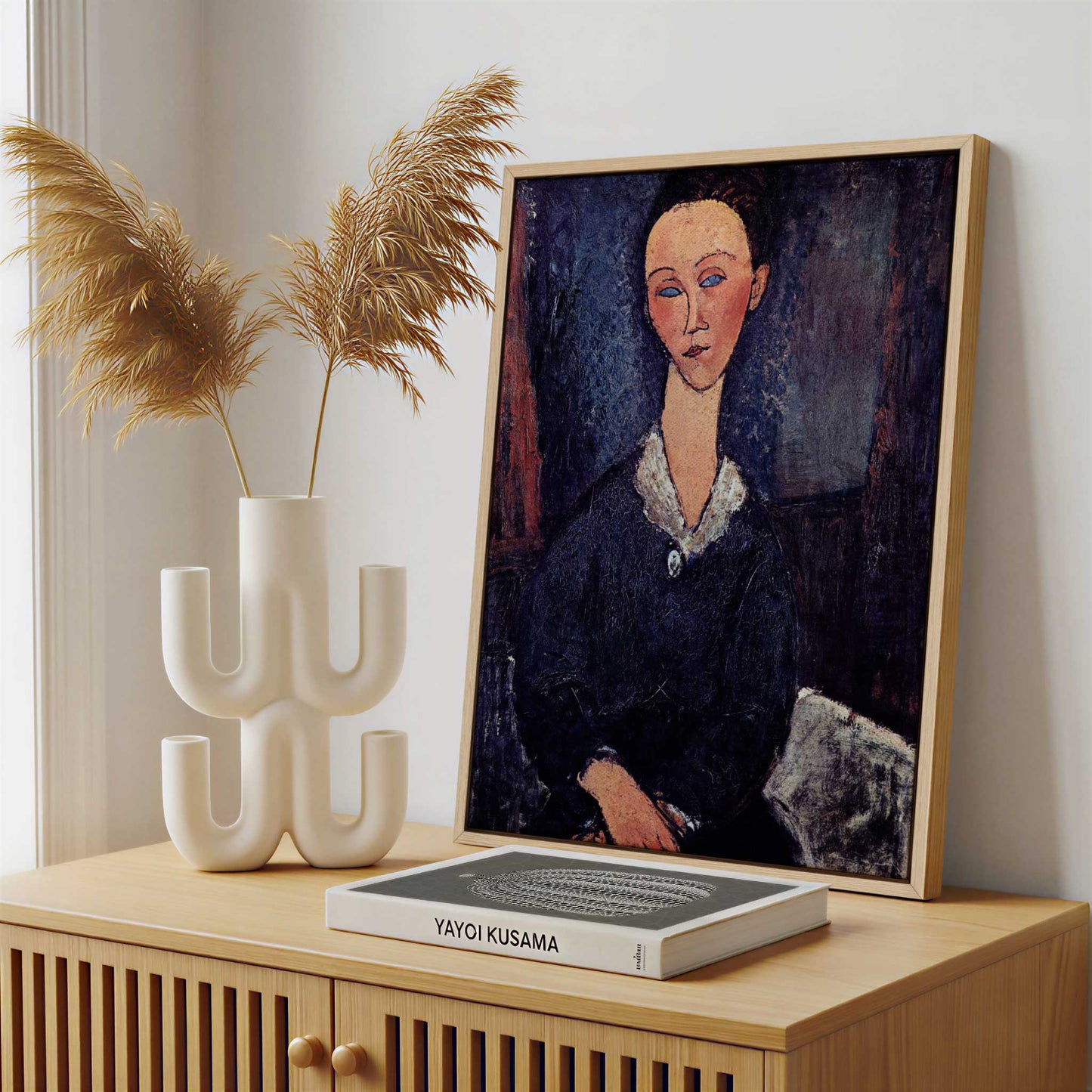 Framed Canvas - Framed canvas in a stylish interior setting