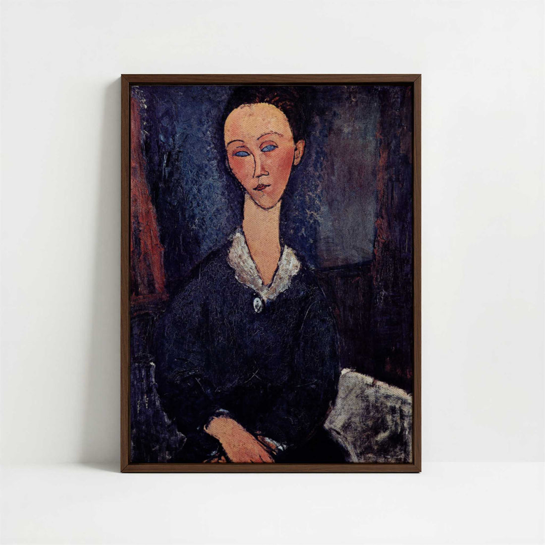 Framed Canvas - Framed canvas in dark wood color frame
