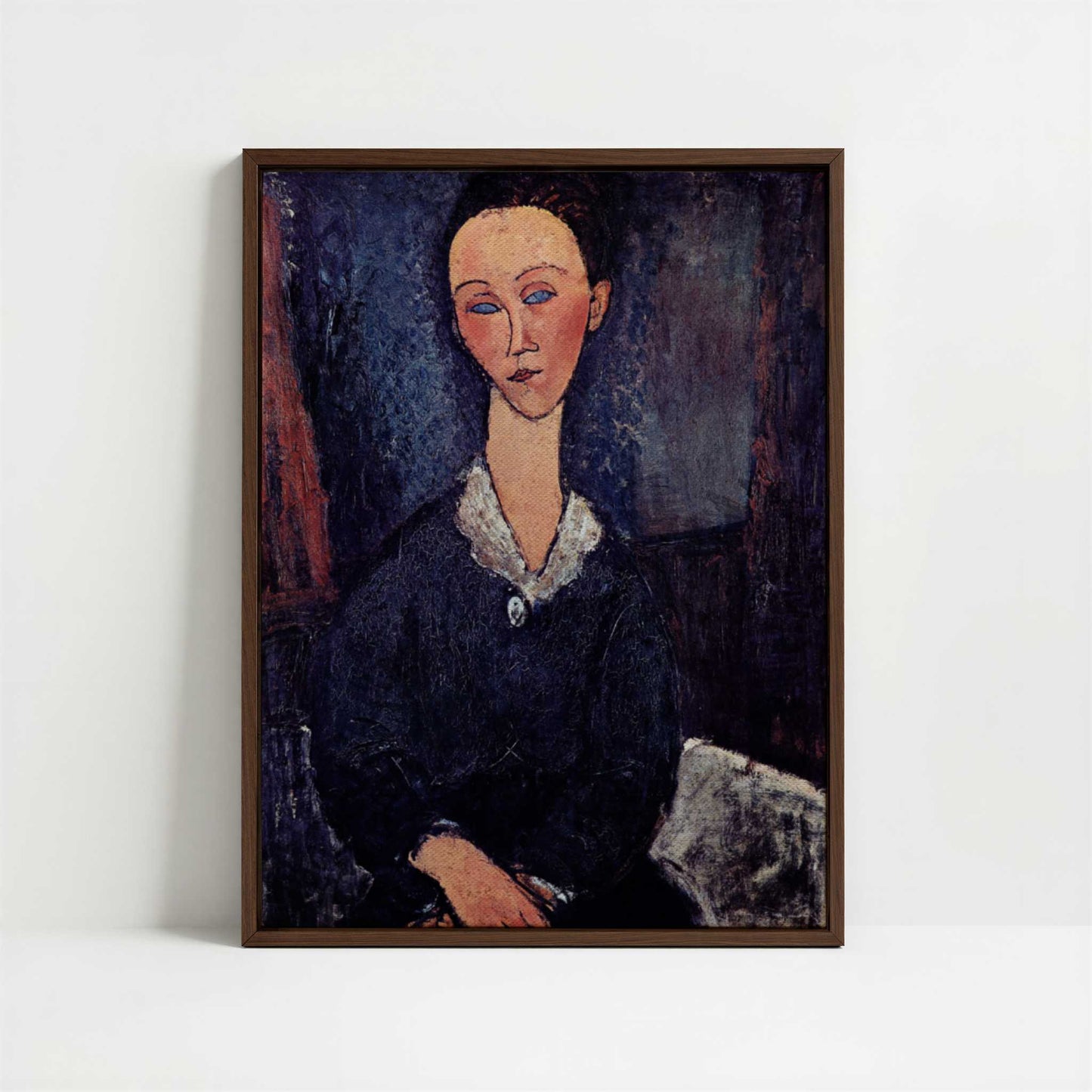 Framed Canvas - Framed canvas in dark wood color frame