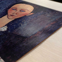 Lunia Czechowska (1916) by Amedeo Modigliani – Art Print - Close-up detail of the art print