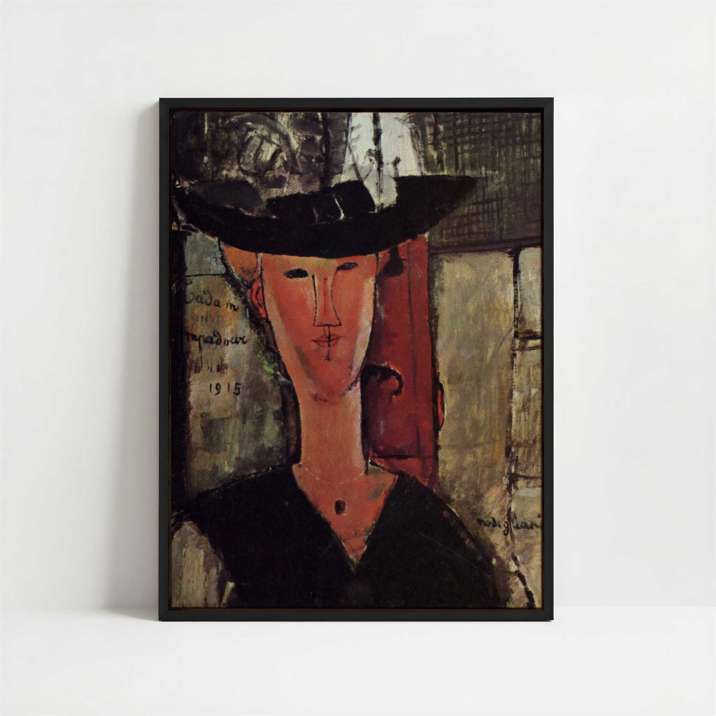 Framed Canvas - Framed canvas in black frame