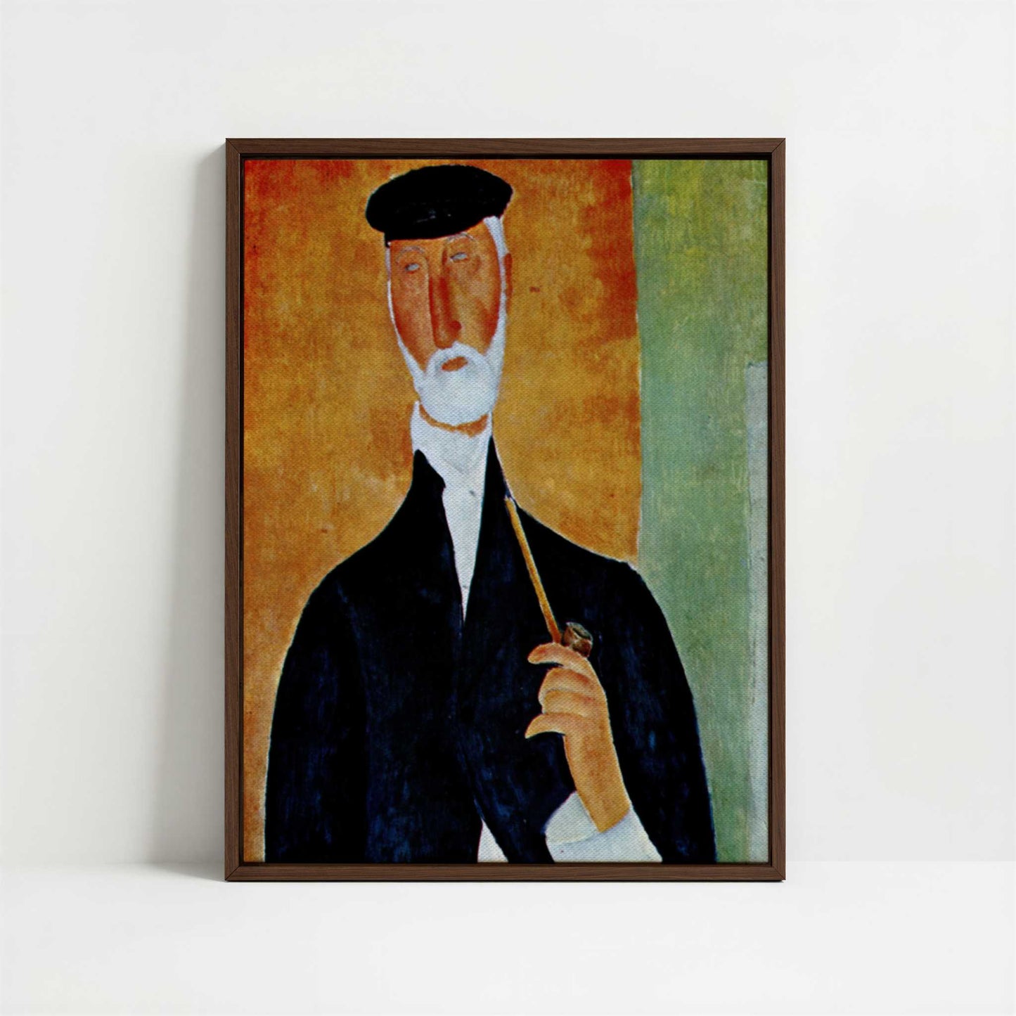 Framed Canvas - Framed canvas in dark wood color frame