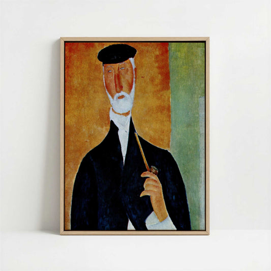 Framed Canvas - Framed canvas in oak color frame