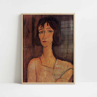 Margherita (1916) by Amedeo Modigliani – Art Print - Art print in oak frame