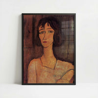 Margherita (1916) by Amedeo Modigliani – Art Print - Art print in black frame