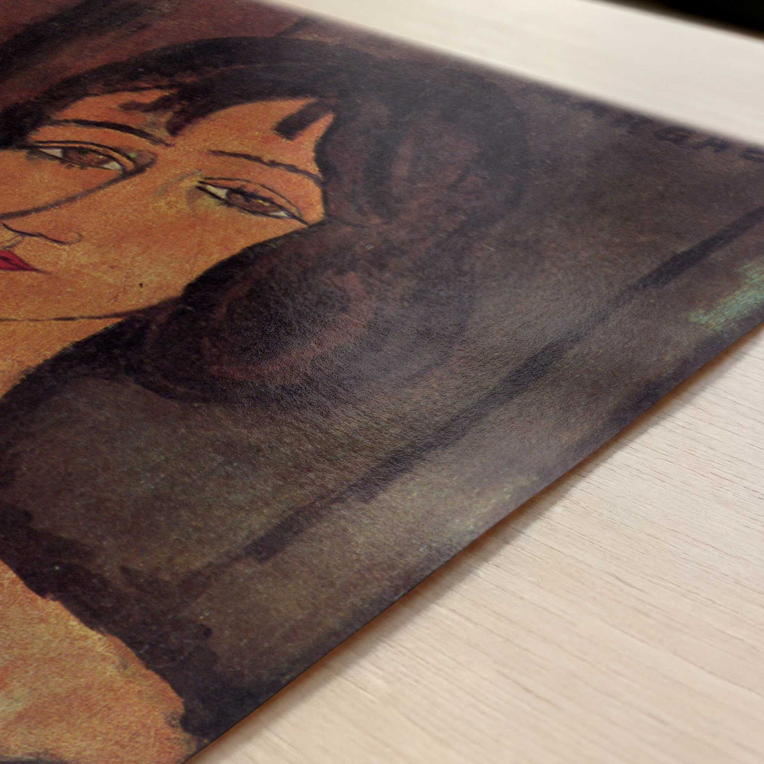 Margherita (1916) by Amedeo Modigliani – Art Print - Close-up detail of the art print