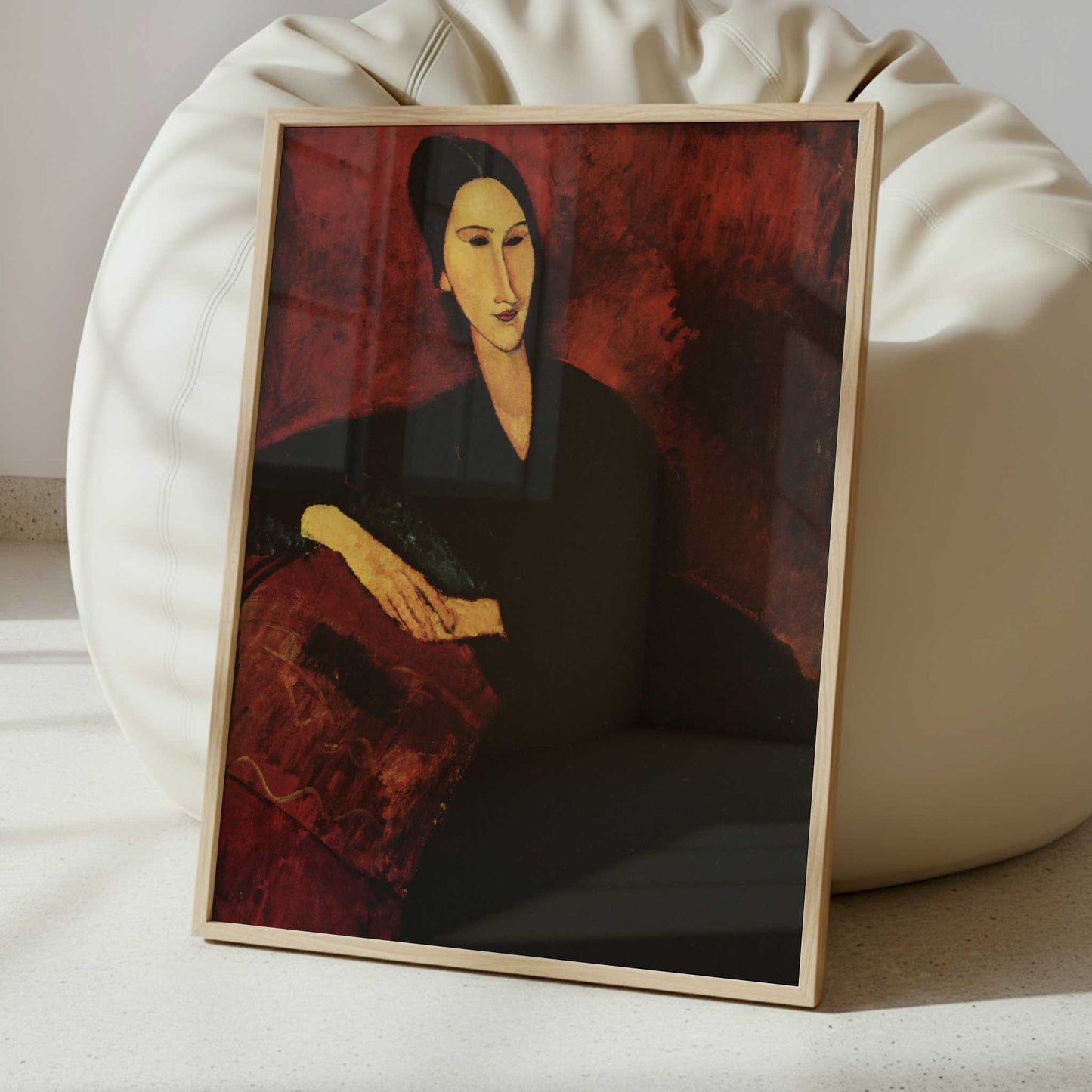 Mme Zborowska on a Sofa (1917) by Amedeo Modigliani – Art Print - Interior inspiration