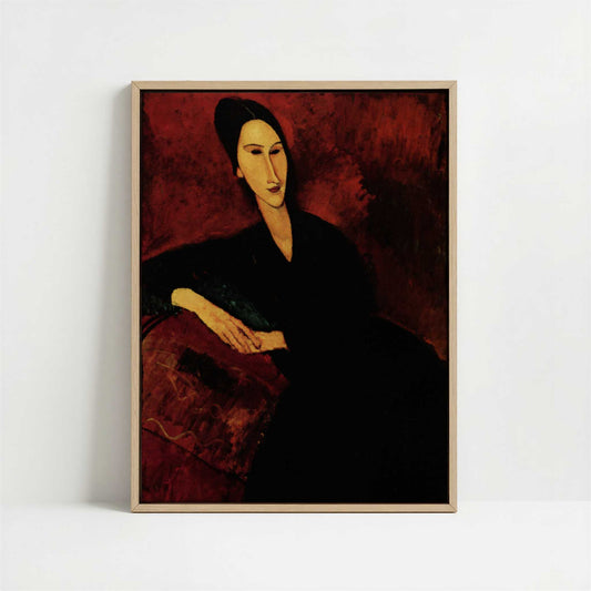 Framed Canvas - Framed canvas in oak color frame