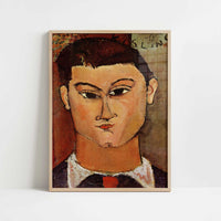 Moise Kisling (1915) by Amedeo Modigliani – Art Print - Art print in oak frame