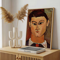 Framed Canvas - Framed canvas in a stylish interior setting
