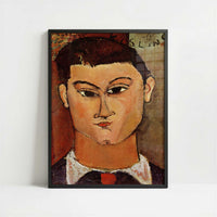 Moise Kisling (1915) by Amedeo Modigliani – Art Print - Art print in black frame