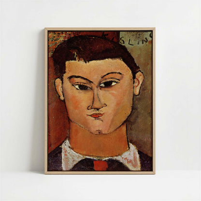 Framed Canvas - Framed canvas in oak color frame