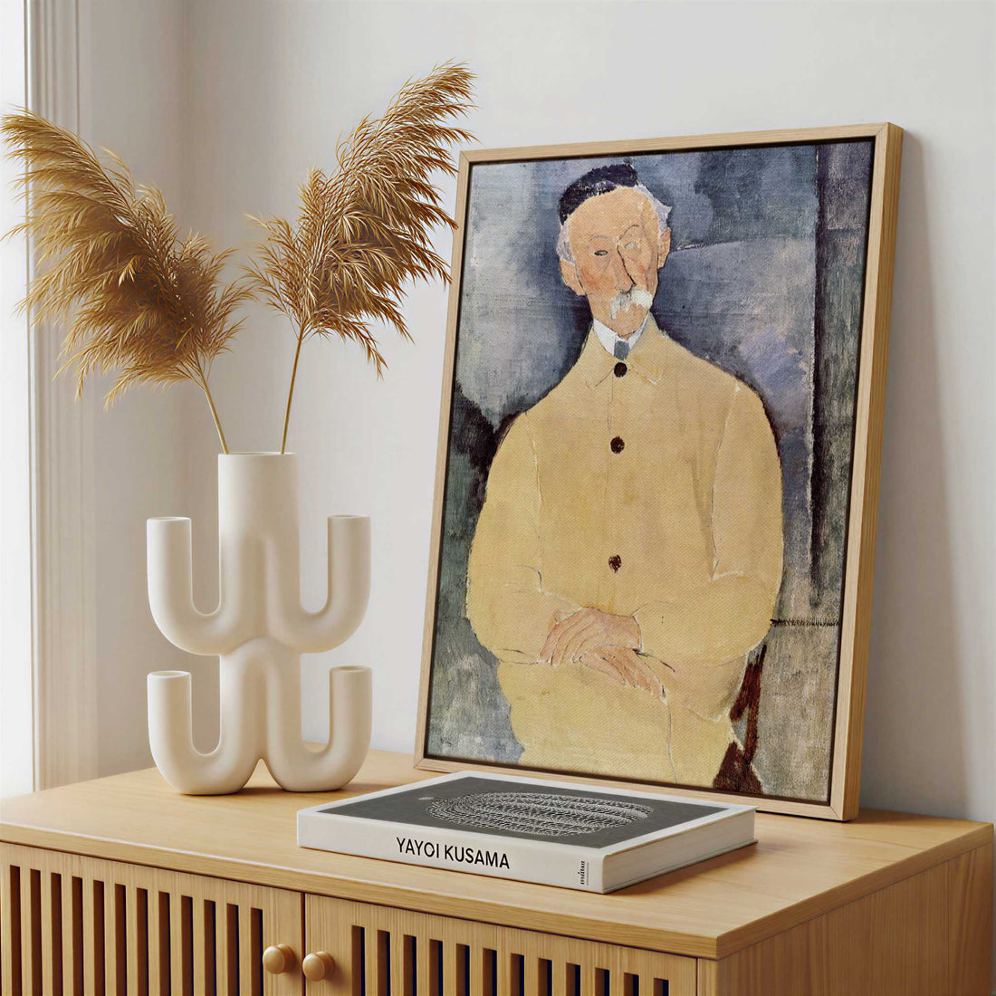Framed Canvas - Framed canvas in a stylish interior setting