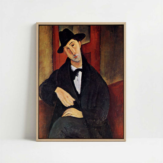 Framed Canvas - Framed canvas in oak color frame