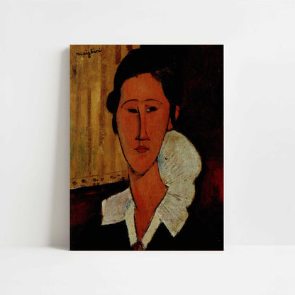 Portrait of Anna Zborovska (1917) by Amedeo Modigliani – Art Print - Unframed art print