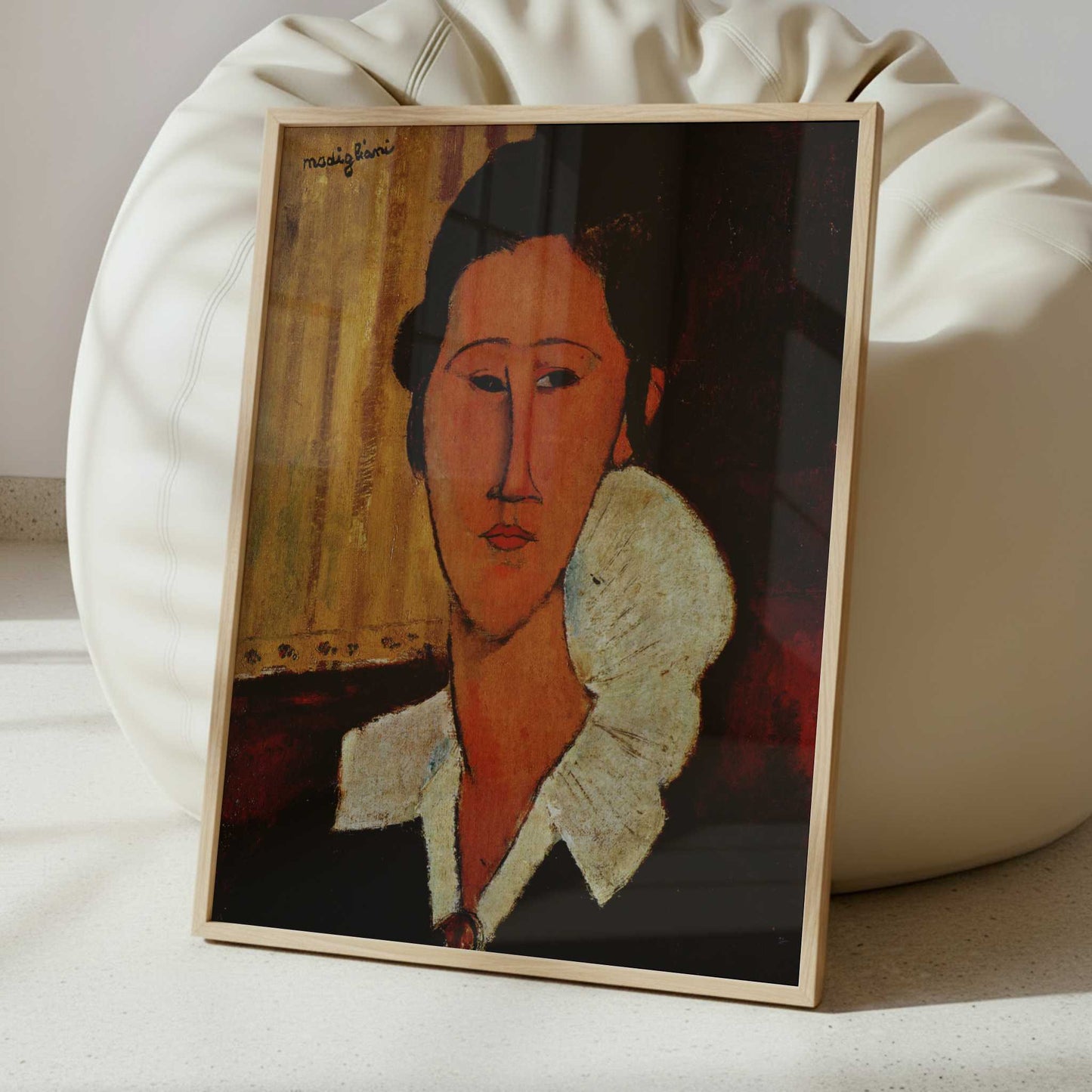 Portrait of Anna Zborovska (1917) by Amedeo Modigliani – Art Print - Interior inspiration