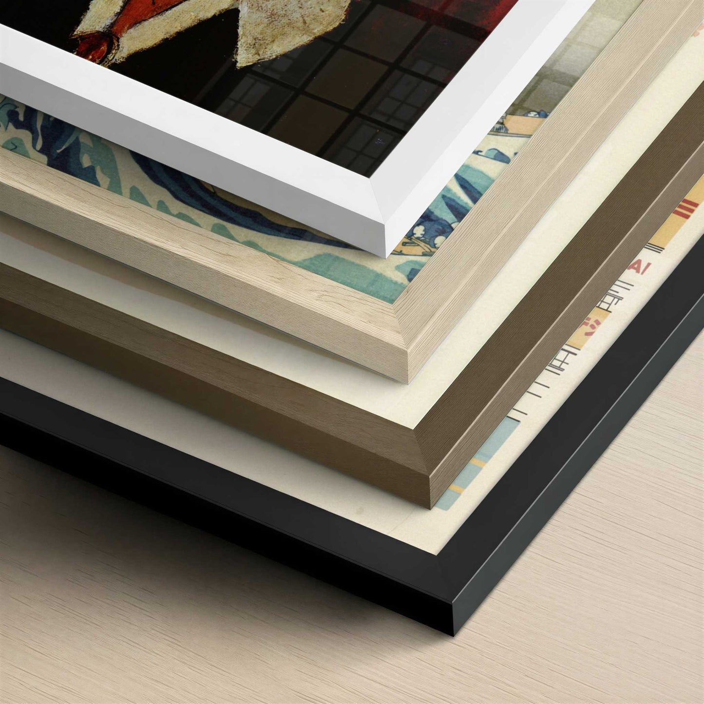 Portrait of Anna Zborovska (1917) by Amedeo Modigliani – Art Print - Close-up detail of the different frames