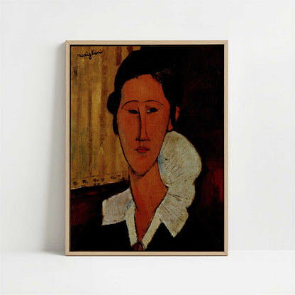 Framed Canvas - Framed canvas in oak color frame
