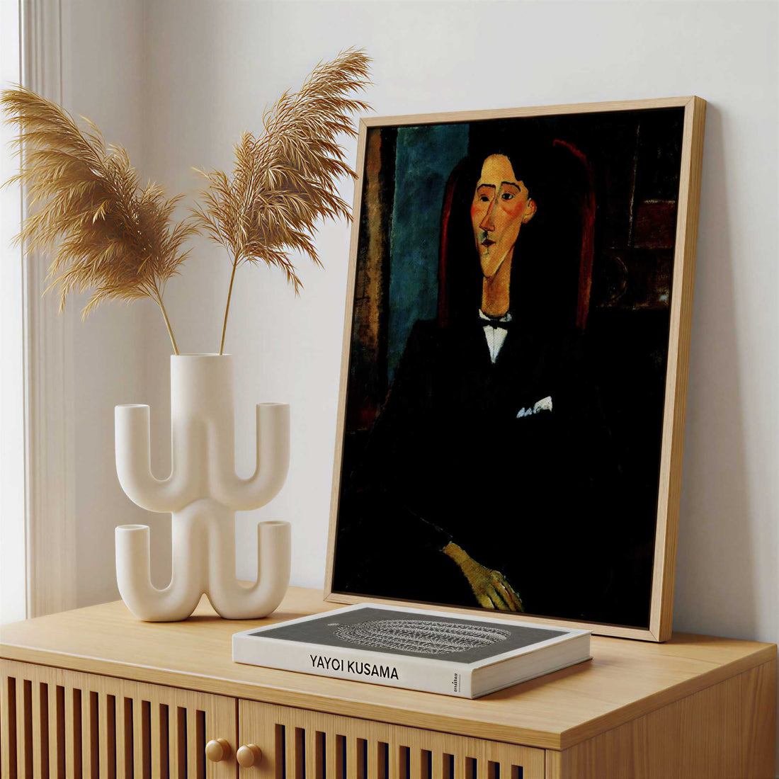 Framed Canvas - Framed canvas in a stylish interior setting