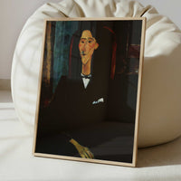 Portrait of Jean Cocteau (1916) by Amedeo Modigliani – Art Print - Interior inspiration