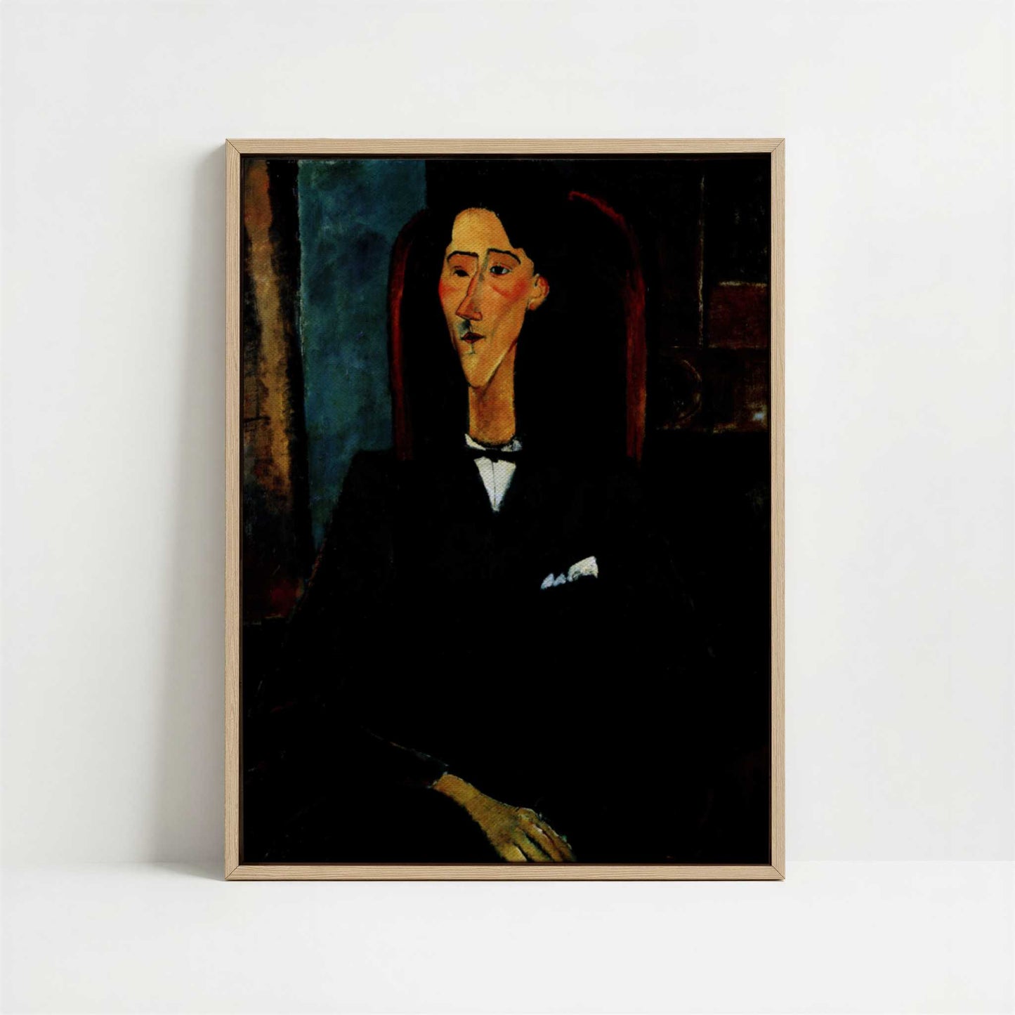 Framed Canvas - Framed canvas in oak color frame
