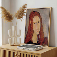 Framed Canvas - Framed canvas in a stylish interior setting