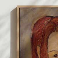 Framed Canvas - Close-up detail and texture of the framed canvas