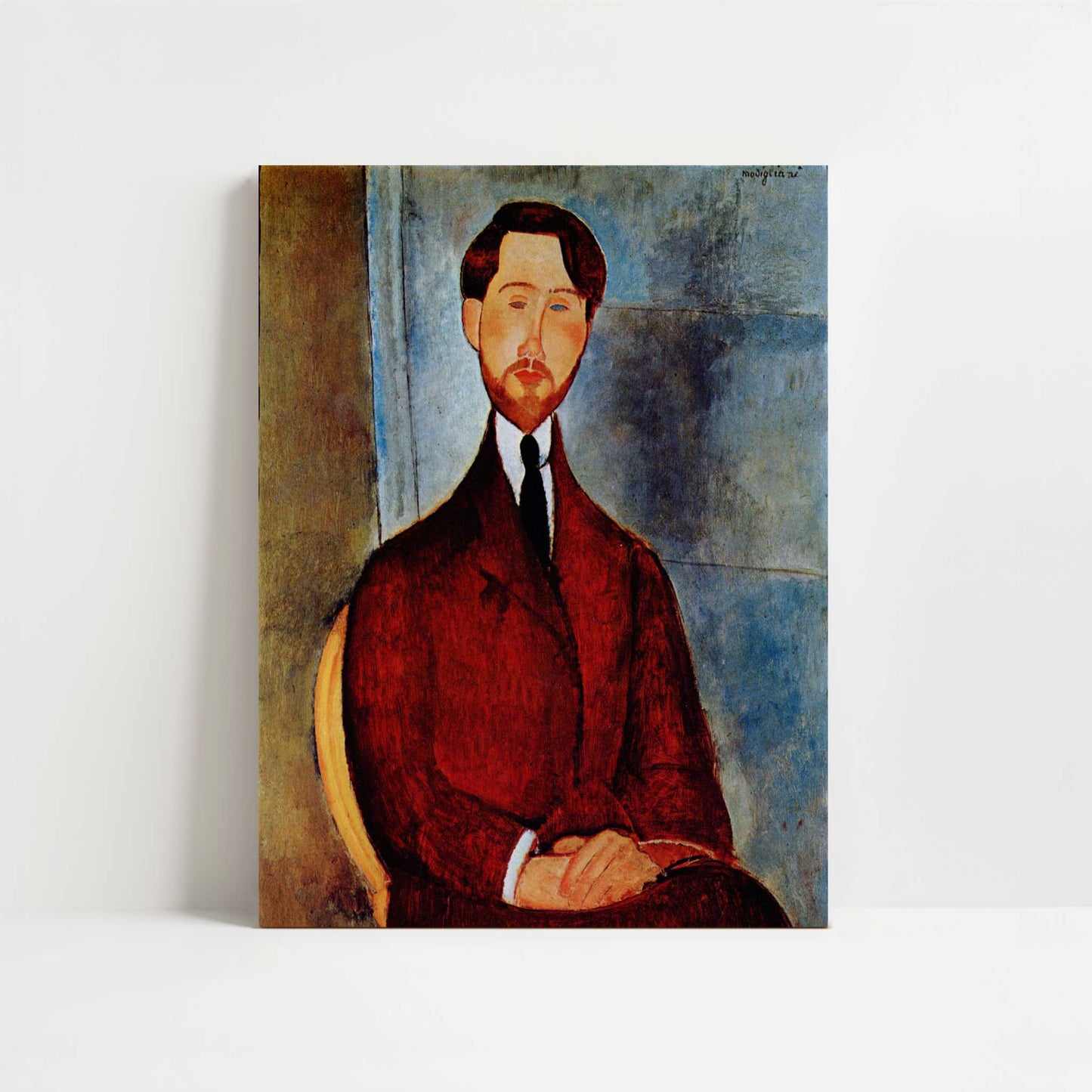 Portrait of Leopold Zborovski (1917) by Amedeo Modigliani – Art Print - Unframed art print