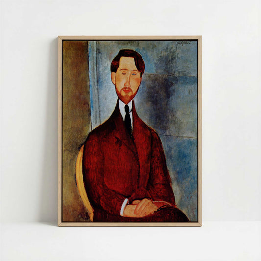 Framed Canvas - Framed canvas in oak color frame