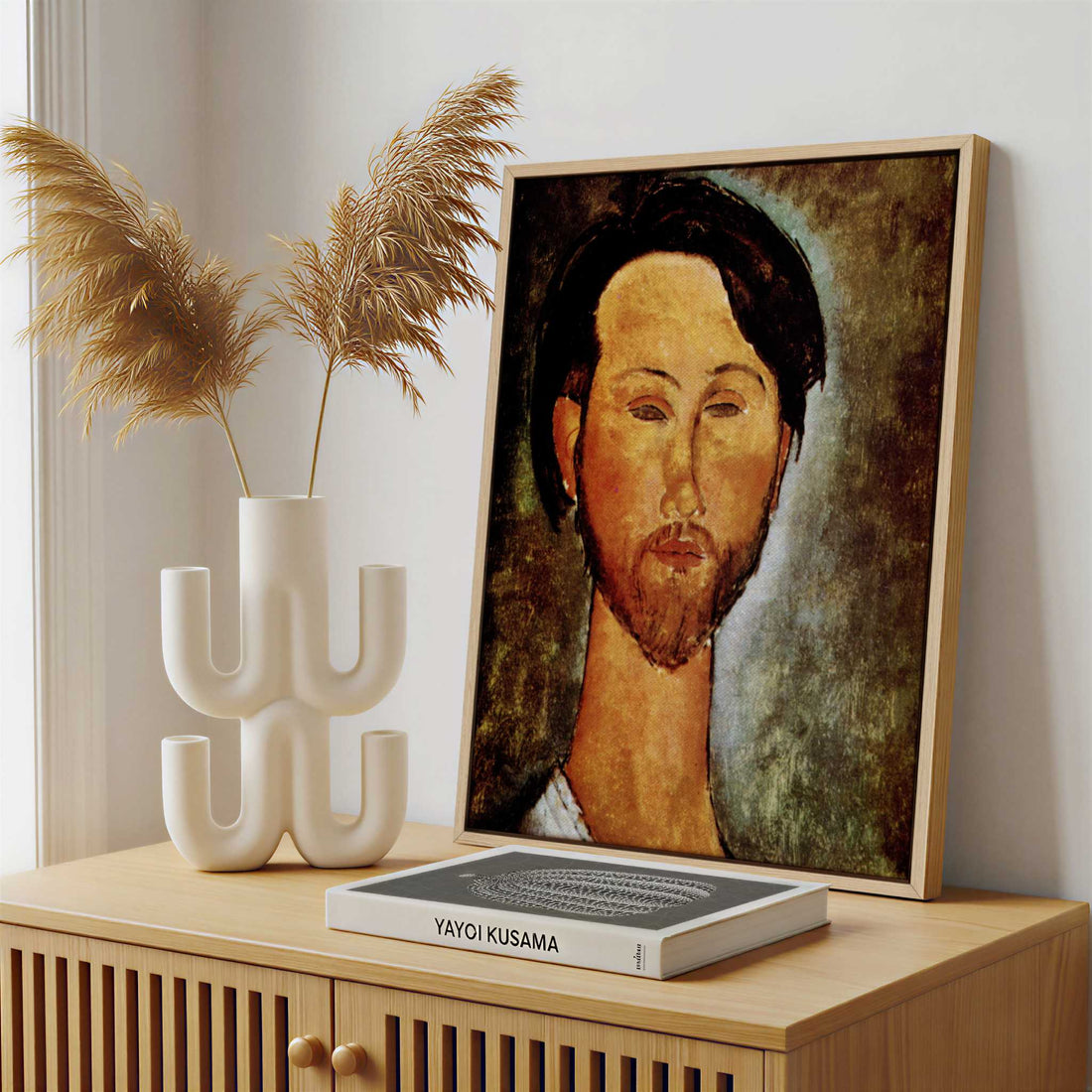 Framed Canvas - Framed canvas in a stylish interior setting
