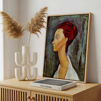 Framed Canvas - Framed canvas in a stylish interior setting