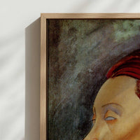 Framed Canvas - Close-up detail and texture of the framed canvas