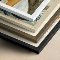 Portrait of Lunia Czechovska (1919) by Amedeo Modigliani – Art Print - Close-up detail of the different frames