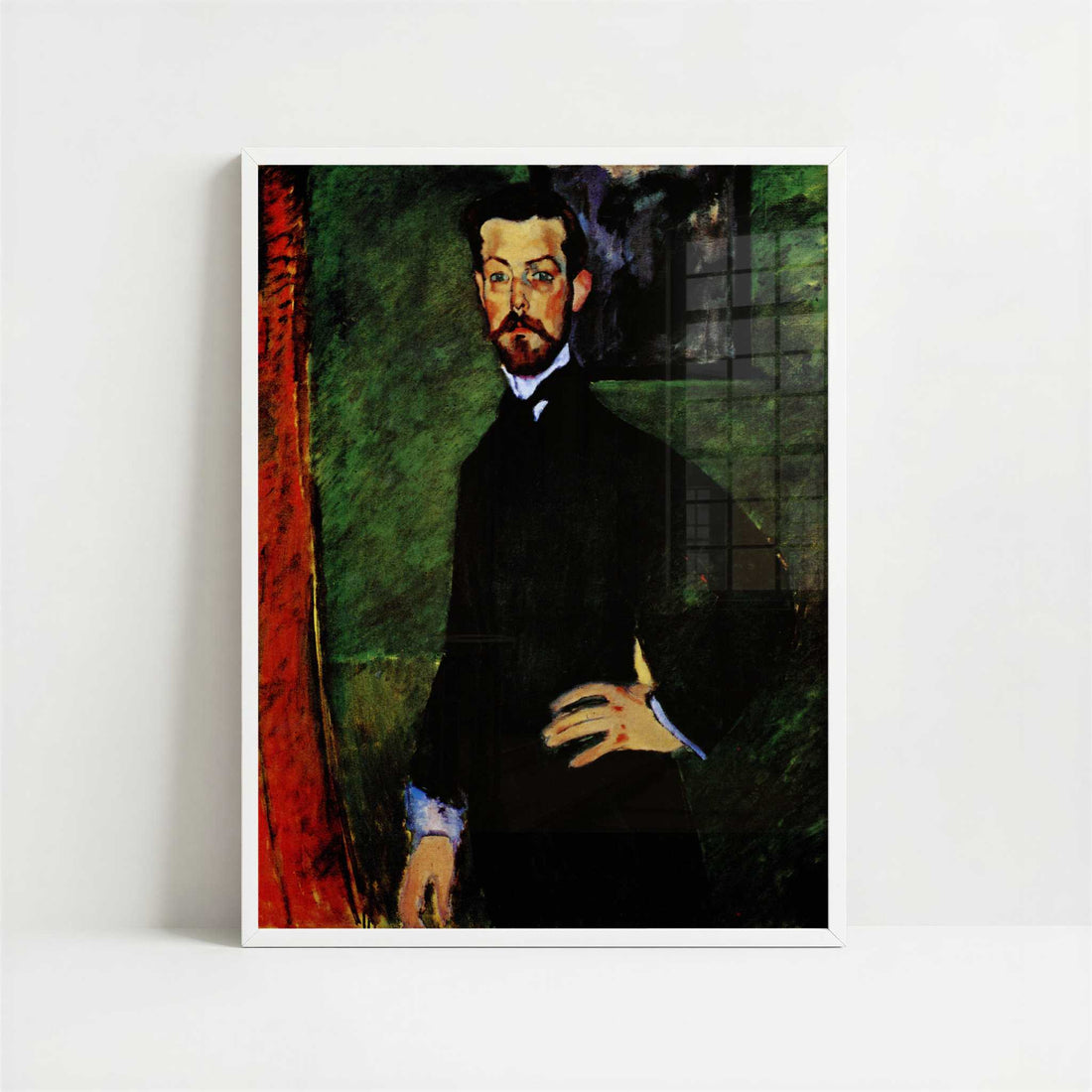 Portrait of Paul Alexandre (1909) by Amedeo Modigliani – Art Print - Art print in white frame