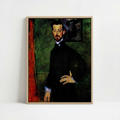 Framed Canvas - Framed canvas in oak color frame