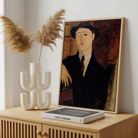 Framed Canvas - Framed canvas in a stylish interior setting