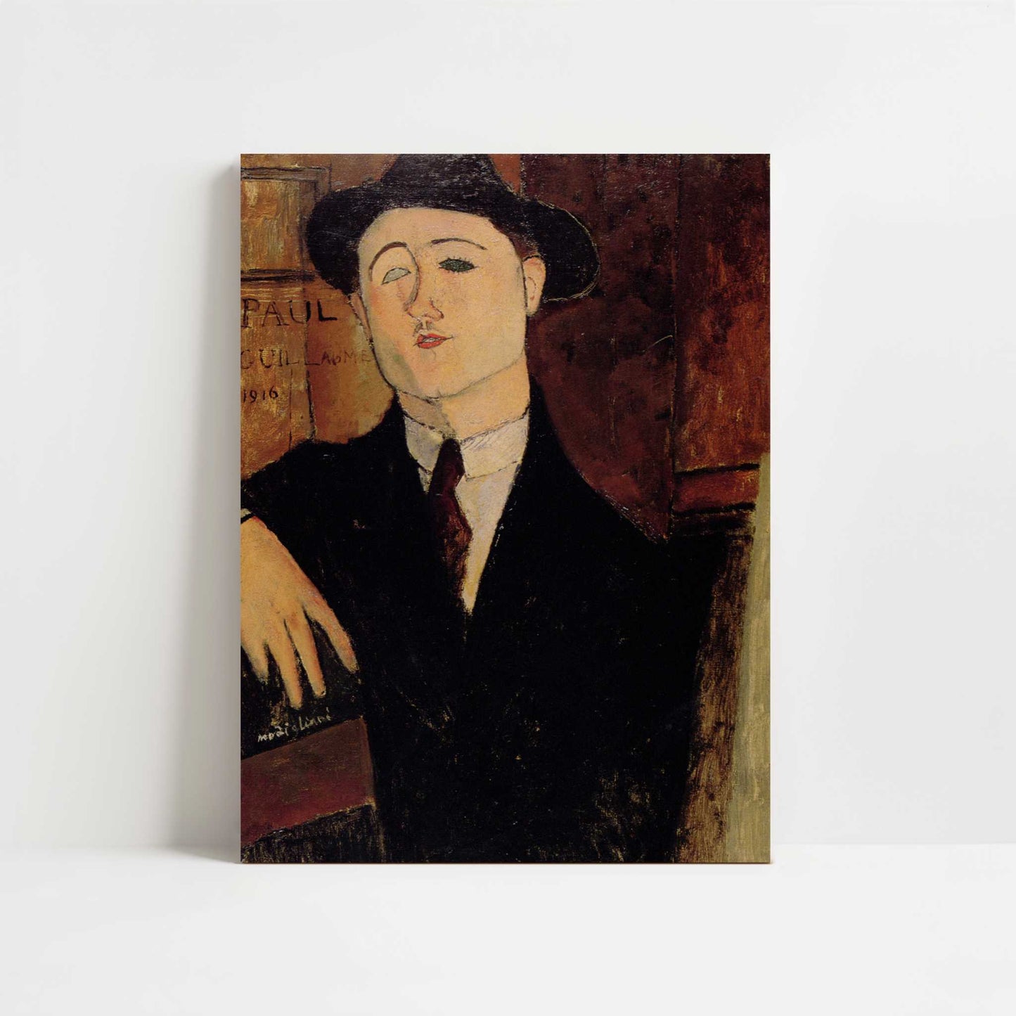 Portrait of Paul Guillaume (1916) by Amedeo Modigliani – Art Print - Unframed art print
