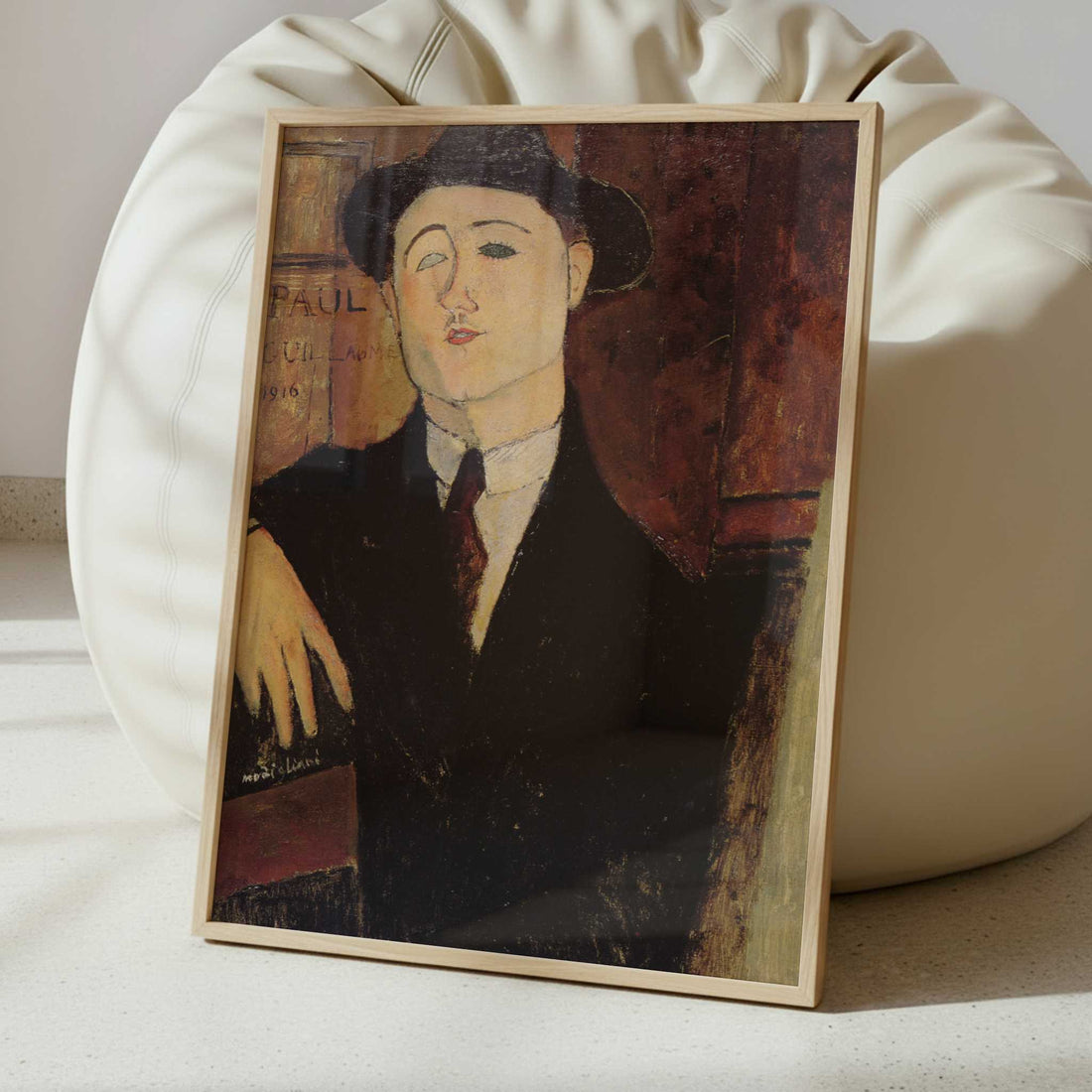 Portrait of Paul Guillaume (1916) by Amedeo Modigliani – Art Print - Interior inspiration