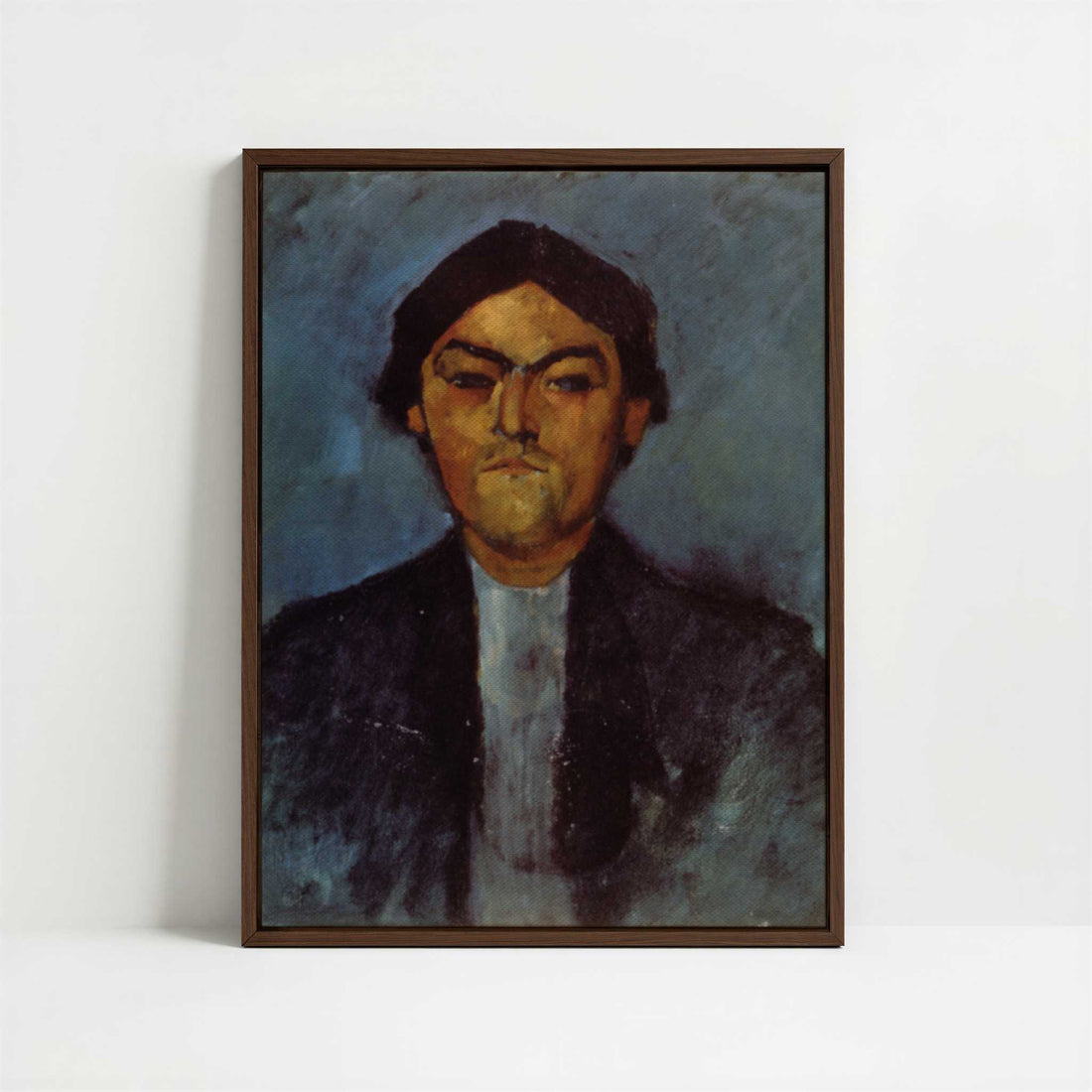 Framed Canvas - Framed canvas in dark wood color frame