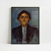 Portrait of Pedro (1909) by Amedeo Modigliani – Art Print - Art print in black frame