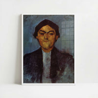 Portrait of Pedro (1909) by Amedeo Modigliani – Art Print - Art print in white frame