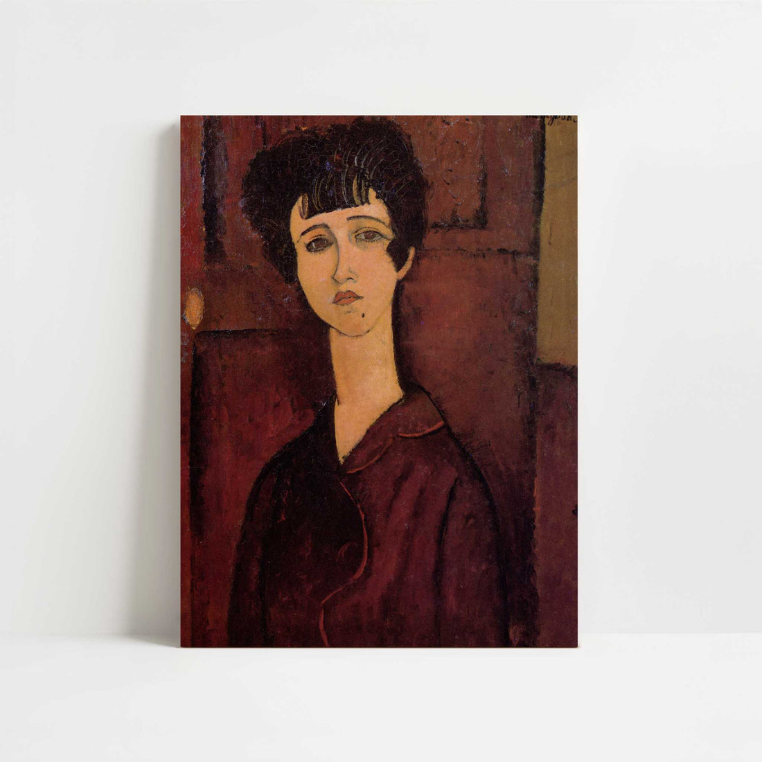 Portrait of a Girl (c.1917) by Amedeo Modigliani – Art Print - Unframed art print