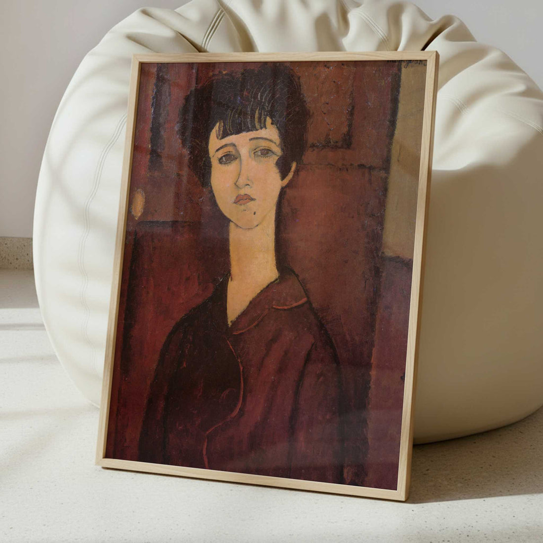 Portrait of a Girl (c.1917) by Amedeo Modigliani – Art Print - Interior inspiration