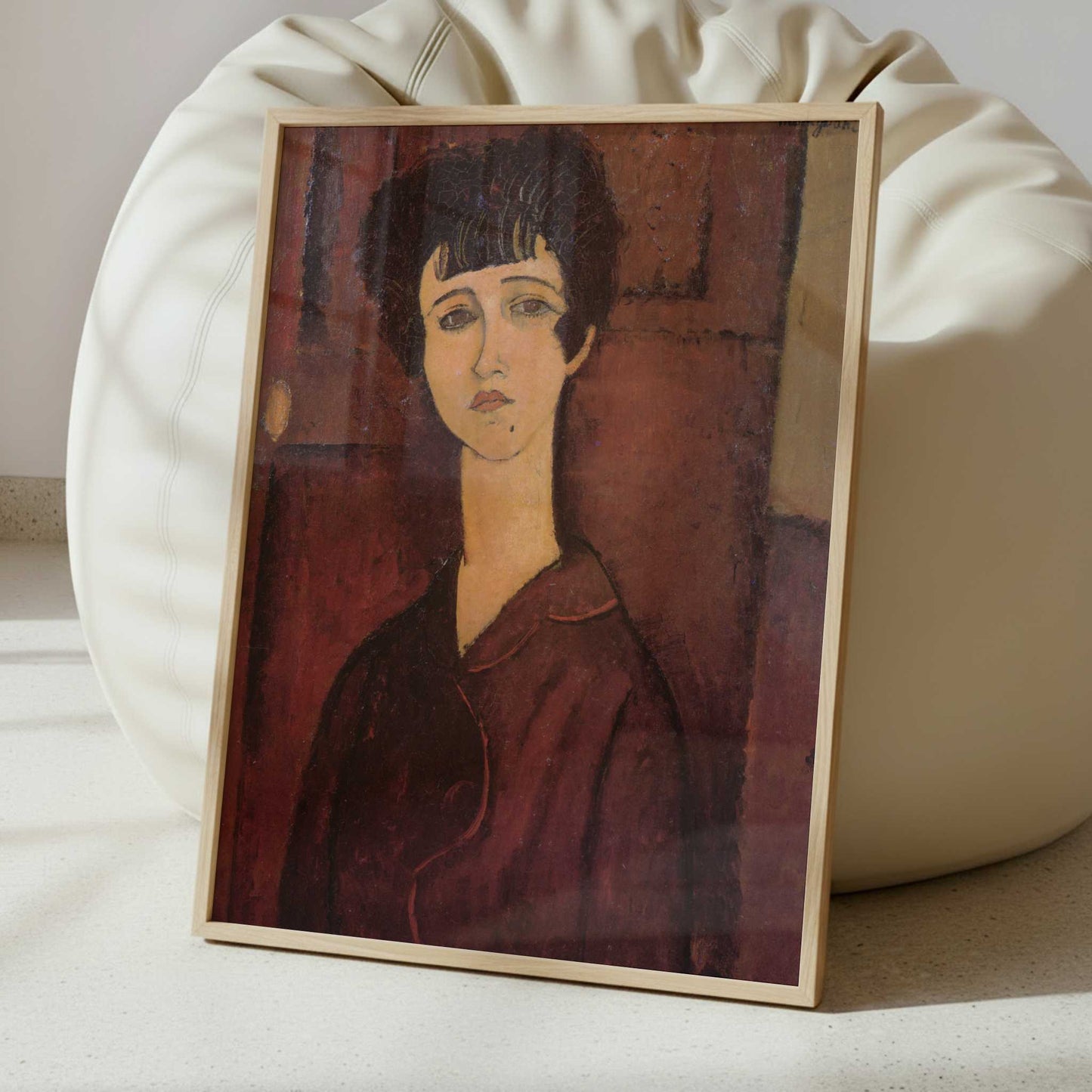 Portrait of a Girl (c.1917) by Amedeo Modigliani – Art Print - Interior inspiration
