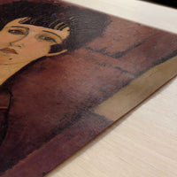 Portrait of a Girl (c.1917) by Amedeo Modigliani – Art Print - Close-up detail of the art print