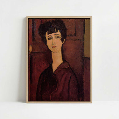 Framed Canvas - Framed canvas in oak color frame